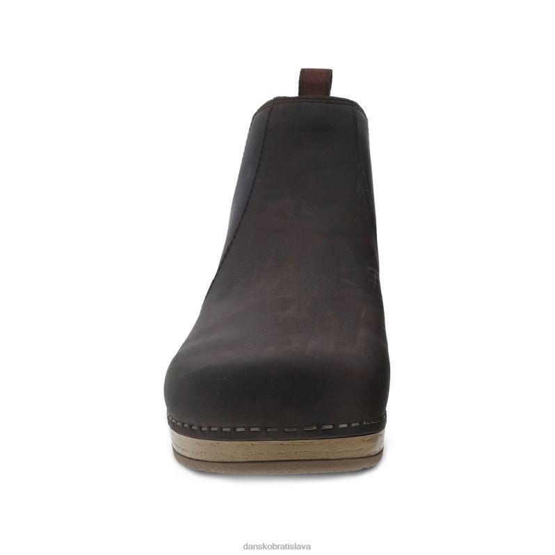 čižmy a čižmy Dansko 2ZJPL224 becka ženy hnedé naolejované vytiahnuť