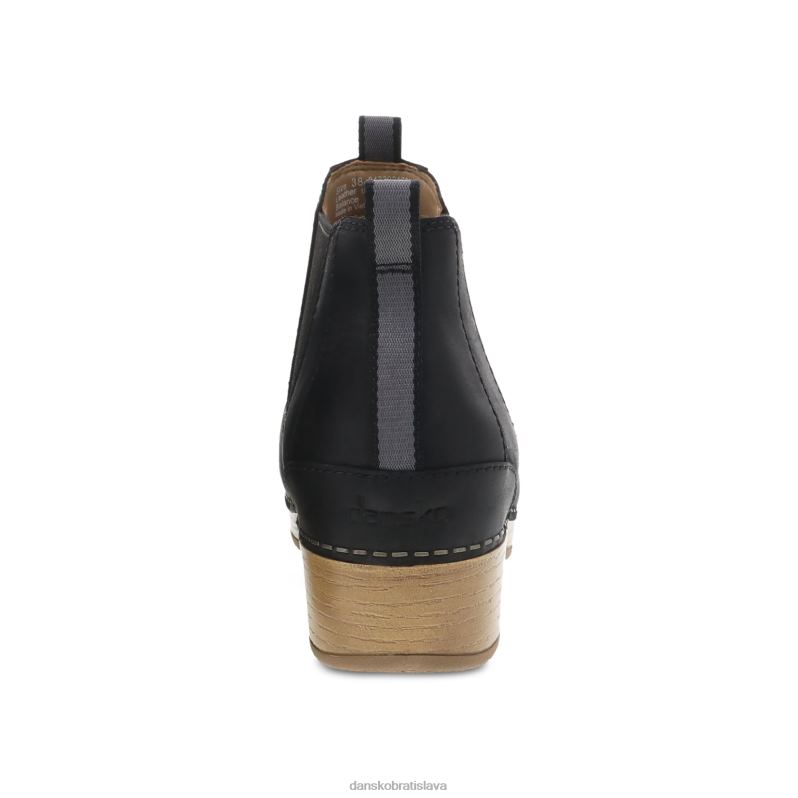 čižmy a čižmy Dansko 2ZJPL225 becka ženy čierne naolejované vytiahnuť