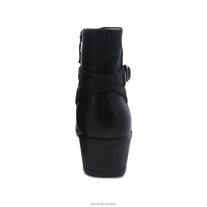 čižmy a čižmy Dansko 2ZJPL227 cagney ženy čierny leštený semiš