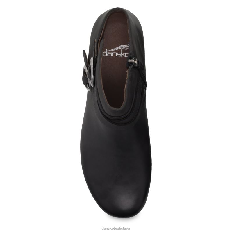 čižmy a čižmy Dansko 2ZJPL228 viere ženy čierny leštený nubuk