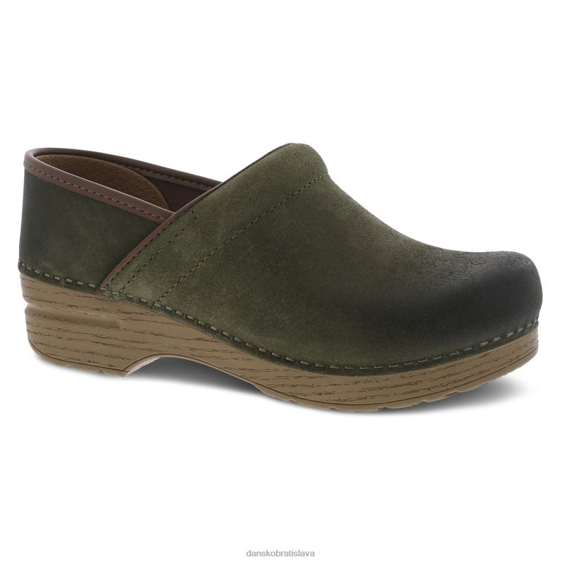 dreváky Dansko 2ZJPL28 profesionálny ženy zelený leštený nubuk