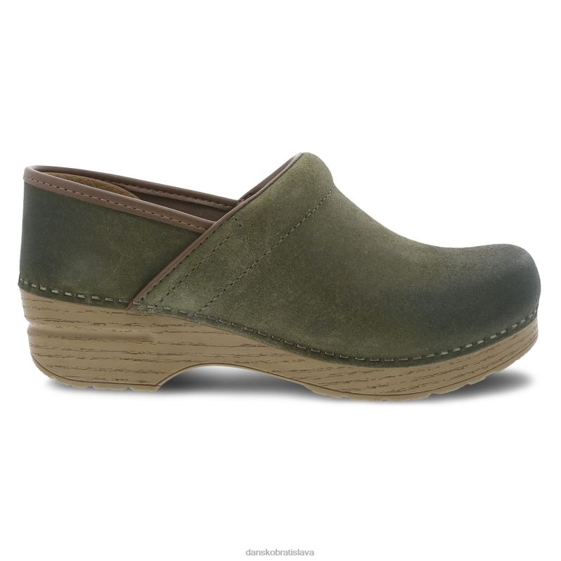 dreváky Dansko 2ZJPL28 profesionálny ženy zelený leštený nubuk