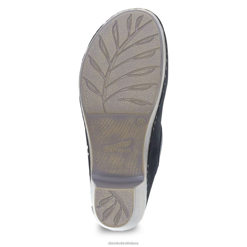 muly a návleky Dansko 2ZJPL181 Sammy ženy čierny nubuk