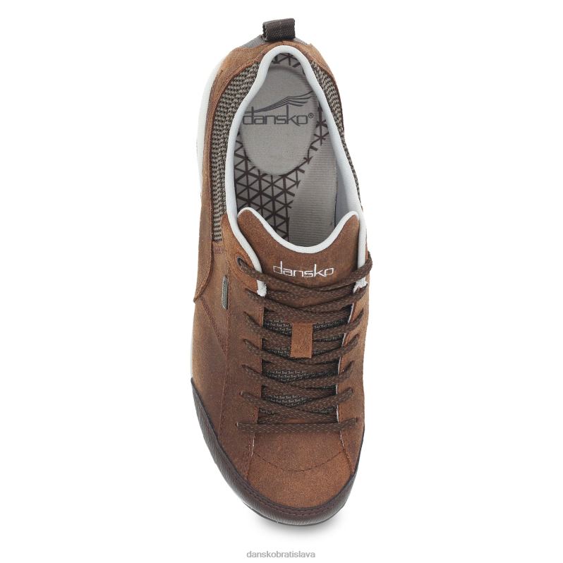 muly a návleky Dansko 2ZJPL293 paisley ženy hnedý leštený semiš