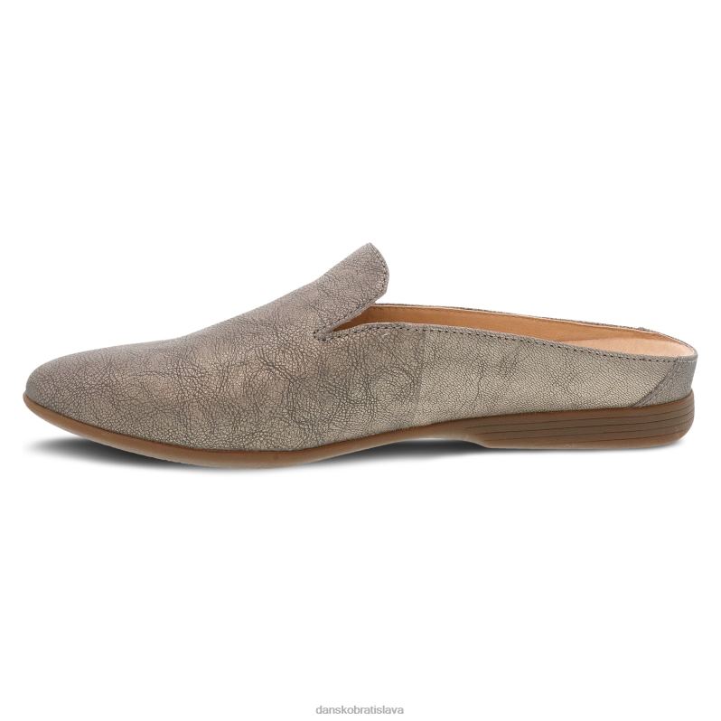 ploché topánky Dansko 2ZJPL288 lexie ženy taupe metalická koža