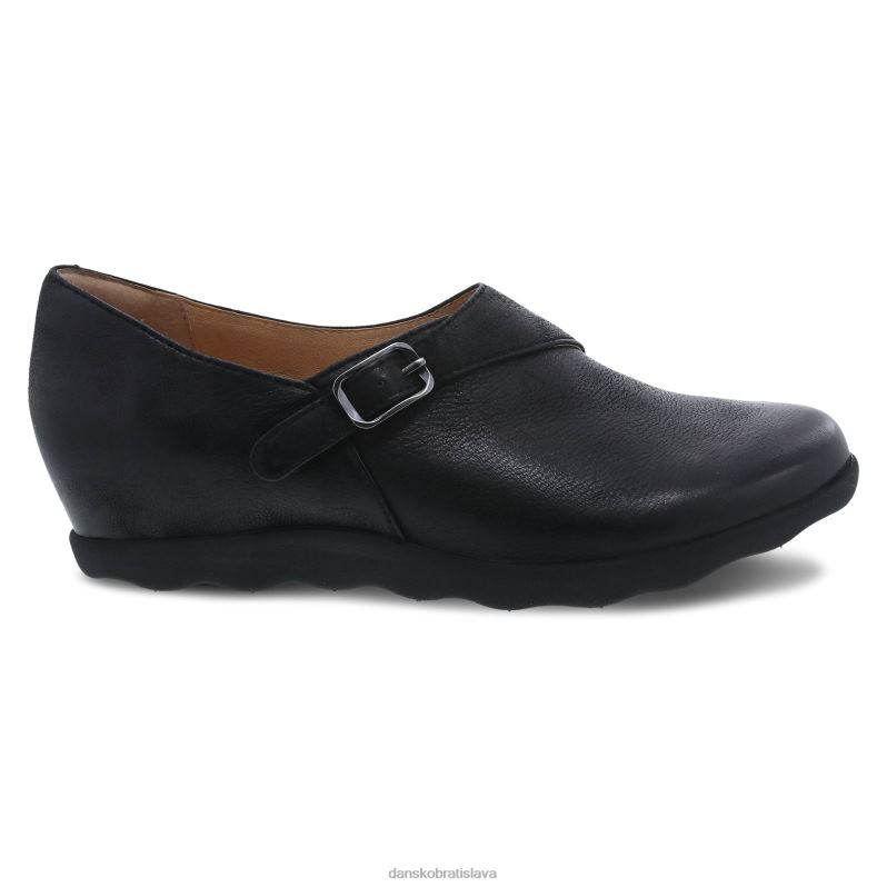 podpätky a kliny Dansko 2ZJPL248 marisa ženy čierny leštený nubuk
