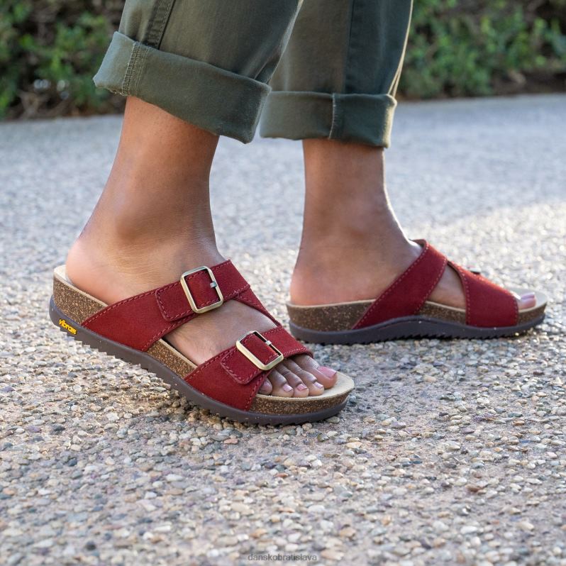 sandále Dansko 2ZJPL100 Dayna ženy rumelkový semiš