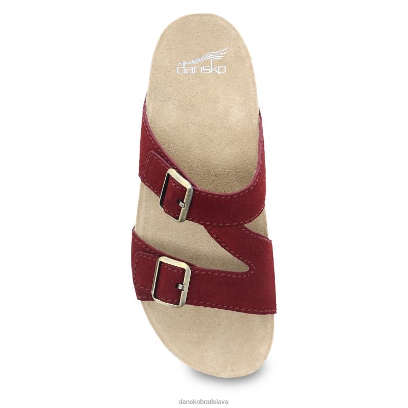 sandále Dansko 2ZJPL100 Dayna ženy rumelkový semiš