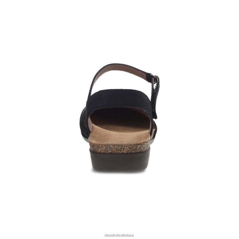 sandále Dansko 2ZJPL105 jarabina ženy čierny nubuk