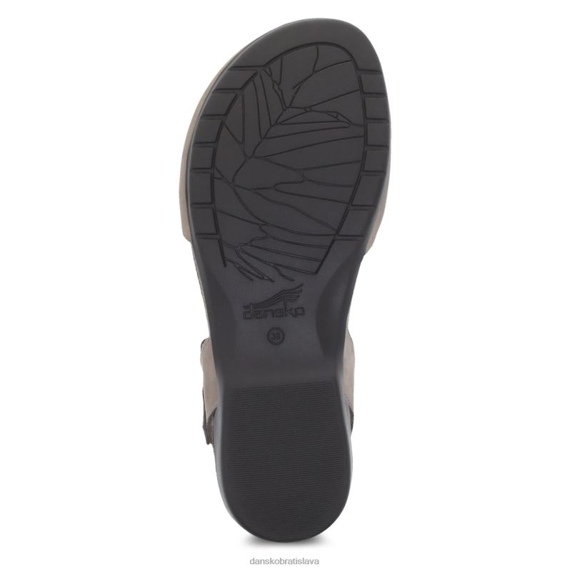 sandále Dansko 2ZJPL106 jarabina ženy taupe mletý nubuk