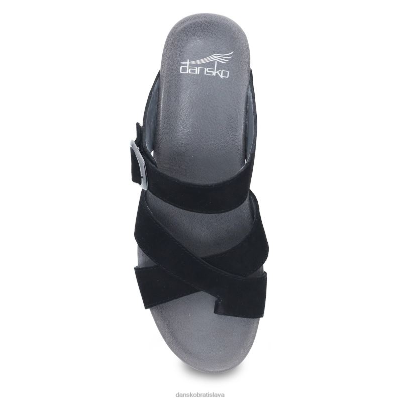 sandále Dansko 2ZJPL130 aubree ženy čierny nubuk