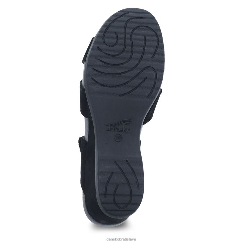 sandále Dansko 2ZJPL130 aubree ženy čierny nubuk