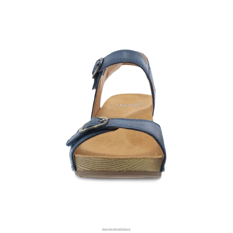 sandále Dansko 2ZJPL132 tricia ženy modro frézovaný leštený