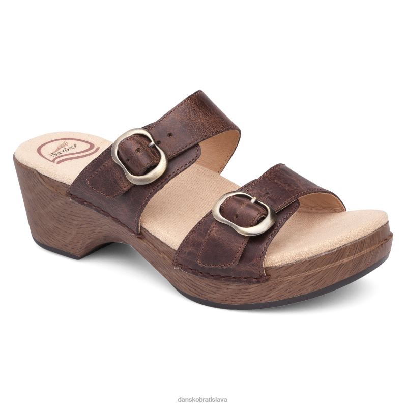 sandále Dansko 2ZJPL138 sophie ženy teak vintage vytiahnuť