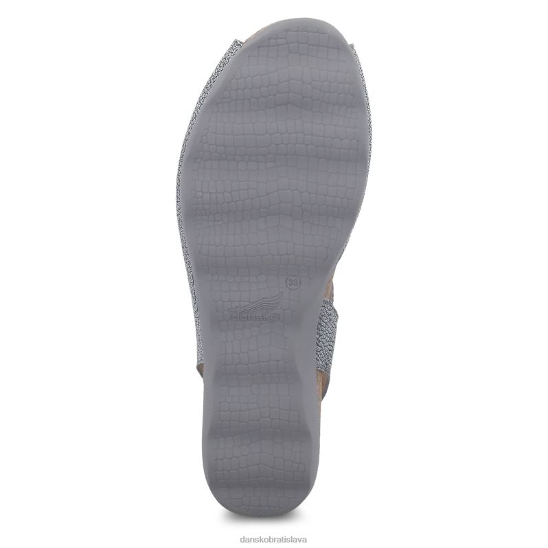 sandále Dansko 2ZJPL142 marcy ženy cínová metalická koža