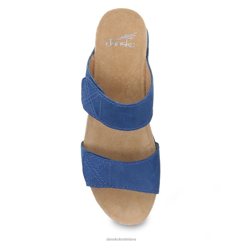 sandále Dansko 2ZJPL149 šialený ženy modrý mletý nubuk