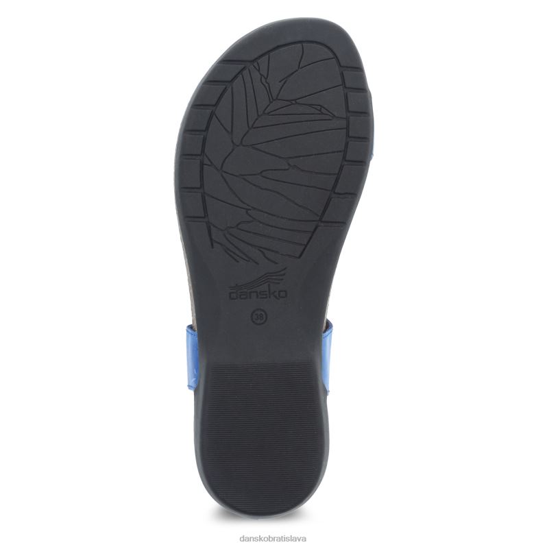 sandále Dansko 2ZJPL62 reece ženy modrý voskovo leštený