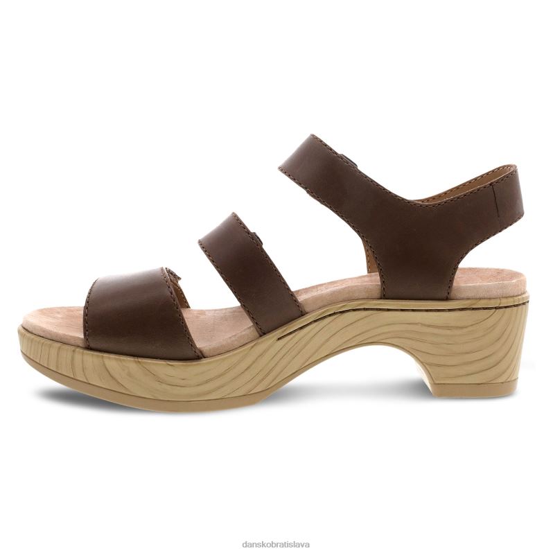 sandále Dansko 2ZJPL84 malena ženy hnedé hladké lýtko