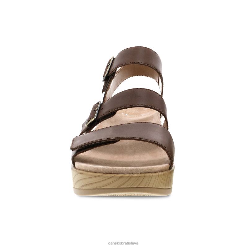 sandále Dansko 2ZJPL84 malena ženy hnedé hladké lýtko