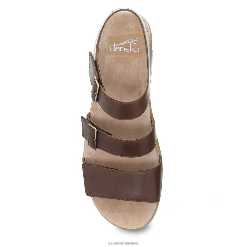 sandále Dansko 2ZJPL84 malena ženy hnedé hladké lýtko