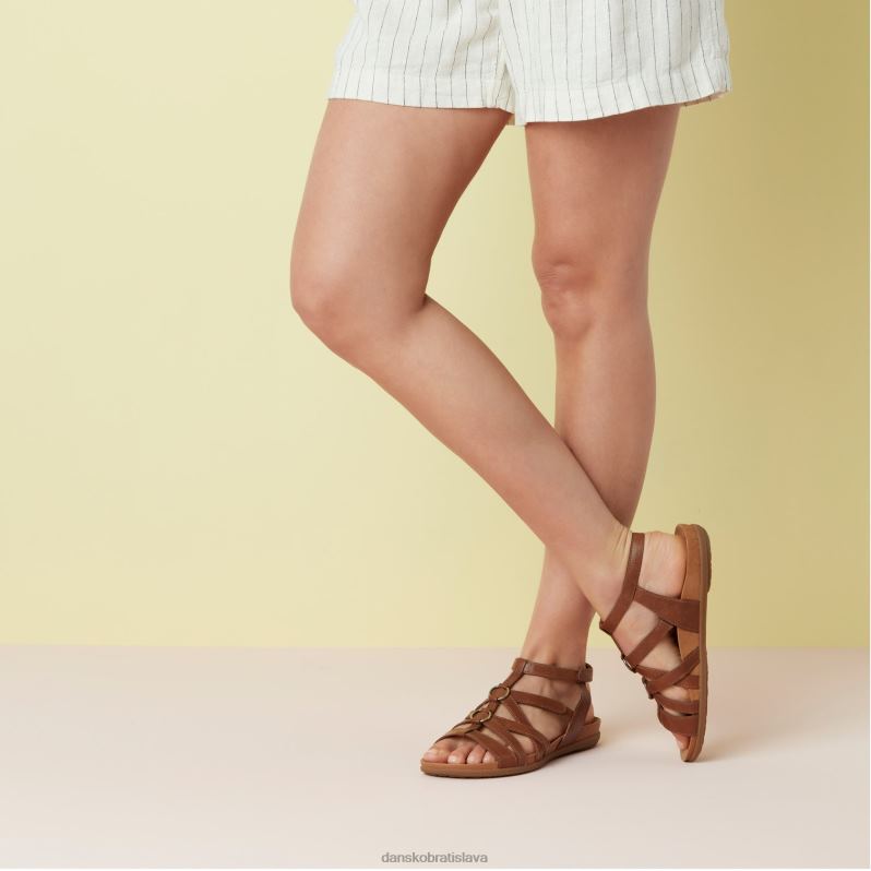 sandále Dansko 2ZJPL85 jolene ženy opálená glazovaná koža