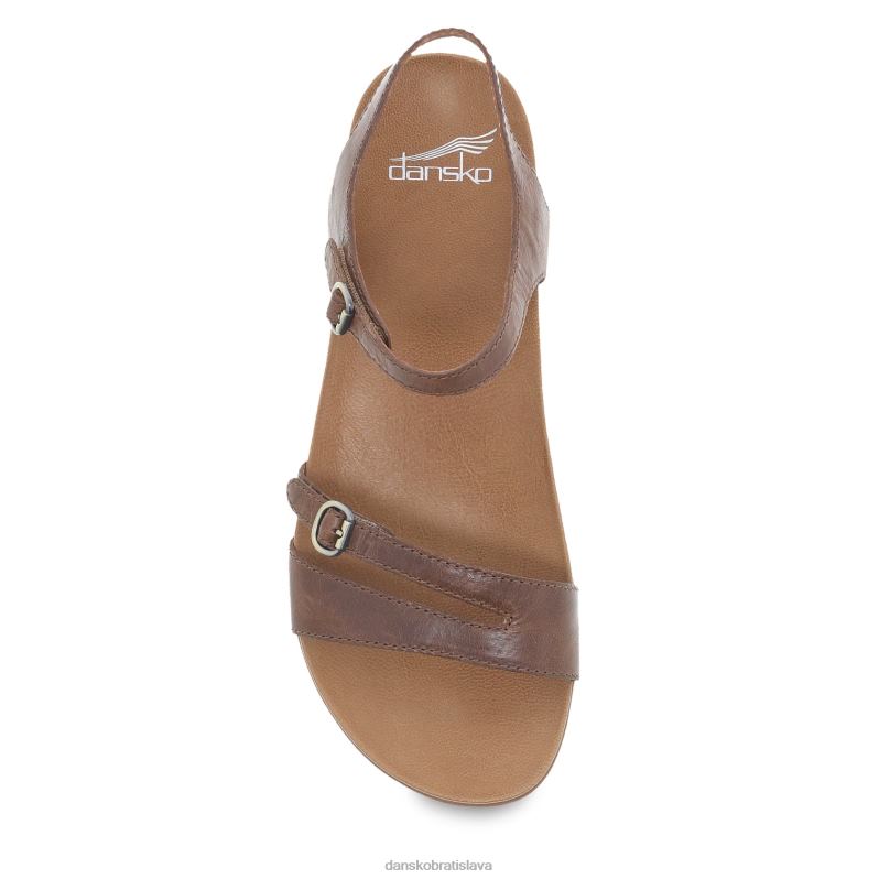 sandále Dansko 2ZJPL88 janelle ženy opálená glazovaná koža